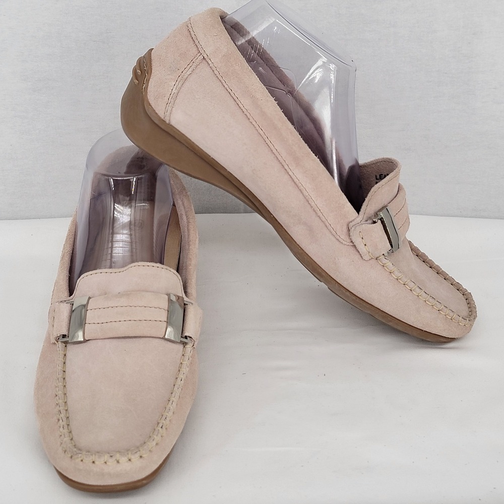 Piero Masetti Pink Suede Loafers Made in Spain Driving Flats Size 40 (9.5)